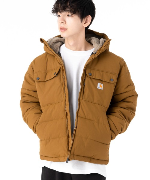 Carhartt（カーハート） モッズコート L ブラウン メンズ : ZOZOTOWN