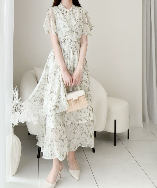 「mily bilet」 半袖ワンピース X-LARGE ブルー レディース_画像5