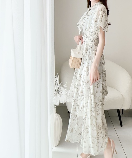 「mily bilet」 半袖ワンピース X-LARGE ブルー レディース_画像6