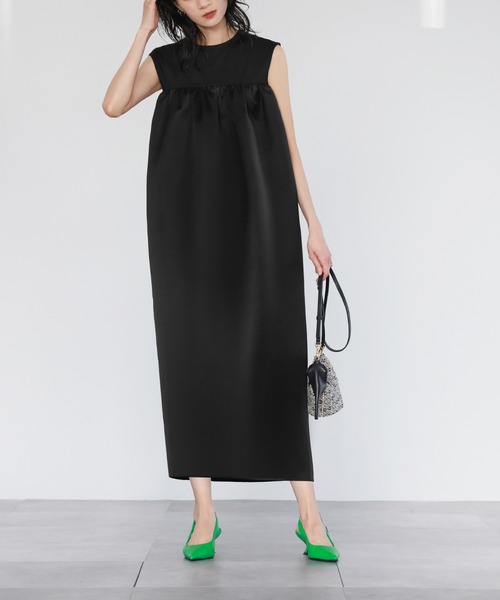 「ELFRANK」 ノースリーブワンピース FREE オフホワイト レディース_画像7