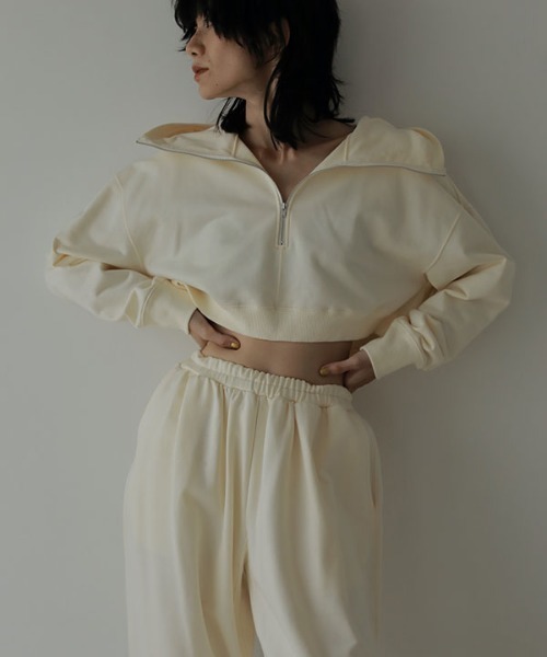 「ETRE TOKYO」 プルオーバーパーカー FREE オフホワイト レディース_画像6