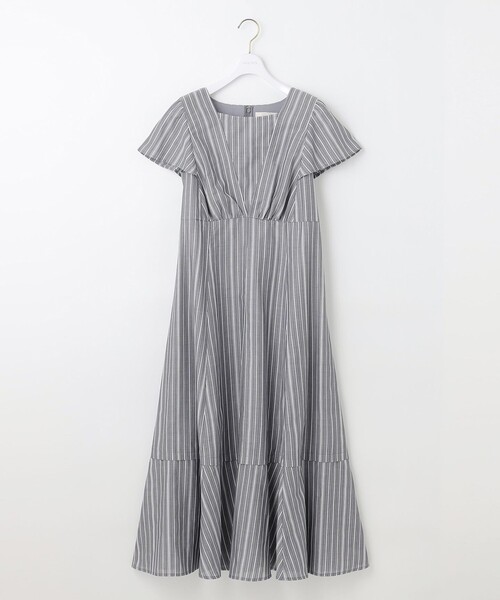 「ANY SIS」 ノースリーブワンピース 2 グレー レディース_画像4