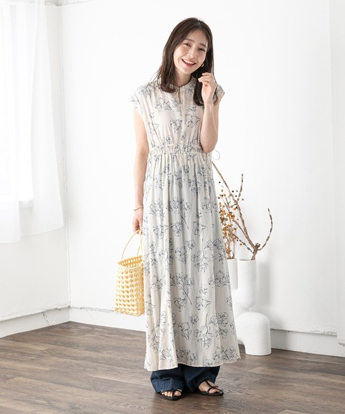 VIS（ビス） ノースリーブワンピース M ホワイト系その他 レディース