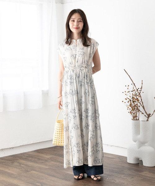 VIS（ビス） ノースリーブワンピース M ホワイト系その他 レディース