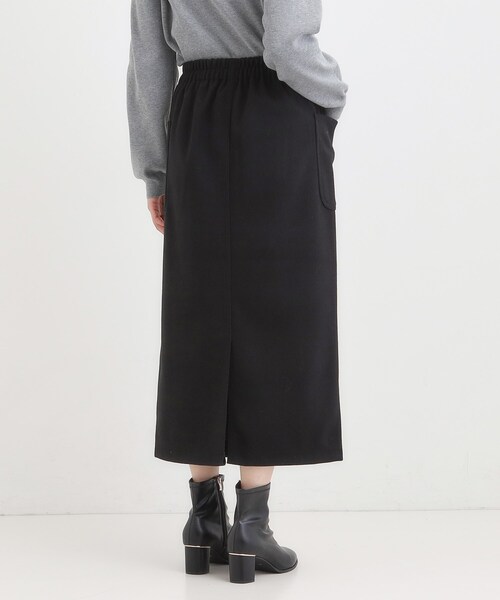 ニットナロースカート ジャカード編みニットナロースカート【洗える】（2002591693