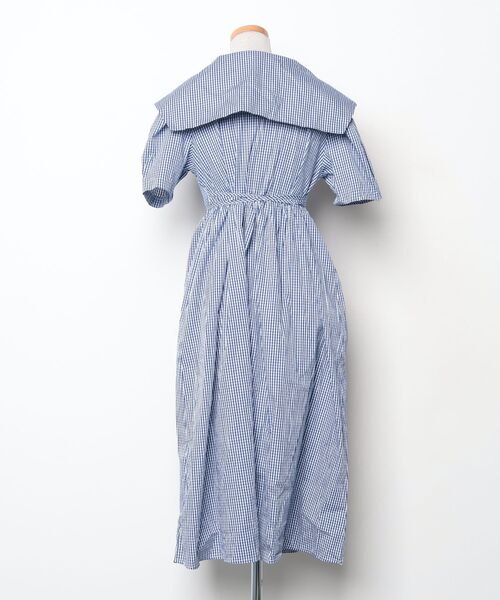 「DAY CLOSET」 半袖ワンピース ONE SIZE ブルー レディース_画像2