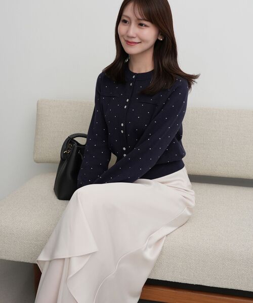 cleblatt コンパクトニットカーディガン cle blatt カーディガン コンパクトニットカーディガン レディース