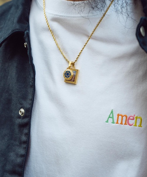 Subciety（サブサエティ） ネックレス Epoxy brass necklace メンズ 