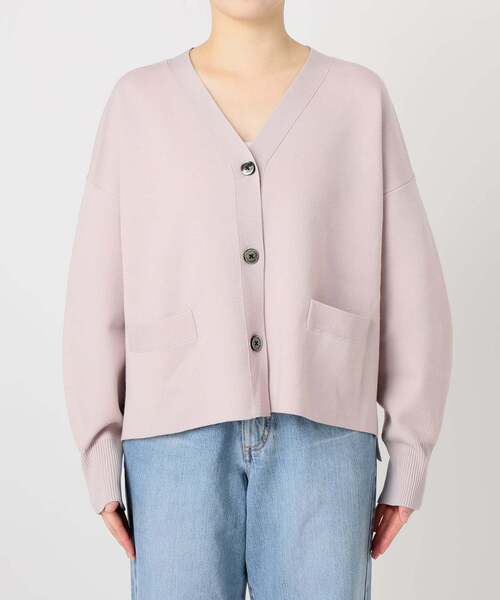 IENA イエナ　スーパーファインスムース ショートカーディガン【2024AW】 IENA｜《追加2》スーパーファインスムース ショートカーディガン