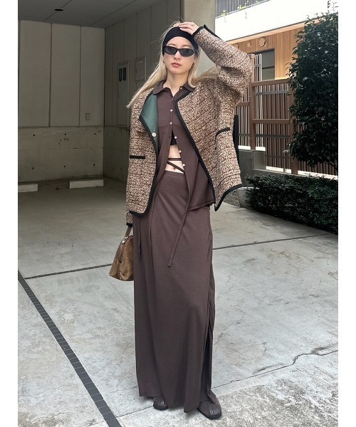 ELCHELE(エルチェレ) ジャケット ノーカラージャケット JUN´S TWEED ELCHELE(エルチェレ) ジャケット ノーカラージャケット JUN´S TWEED