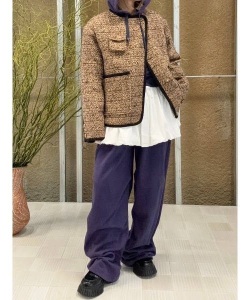 ELCHELE(エルチェレ) ジャケット ノーカラージャケット JUN´S TWEED ELCHELE(エルチェレ) ジャケット ノーカラージャケット JUN´S TWEED