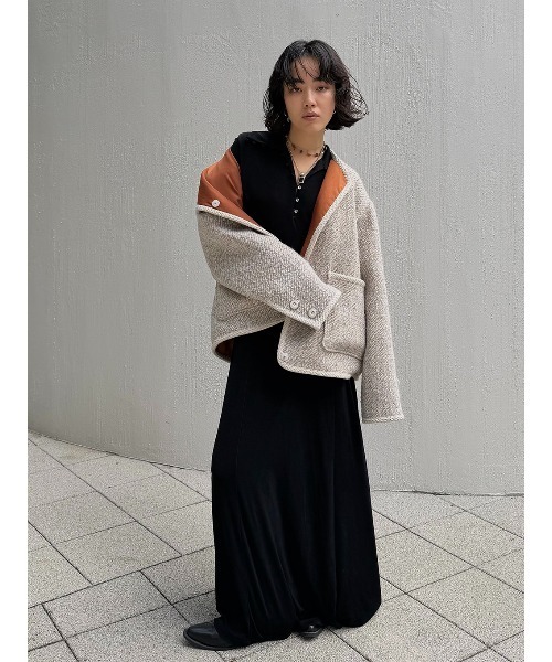 ELCHELE（エルチェレ） ジャケット ノーカラージャケット JUN´S TWEED