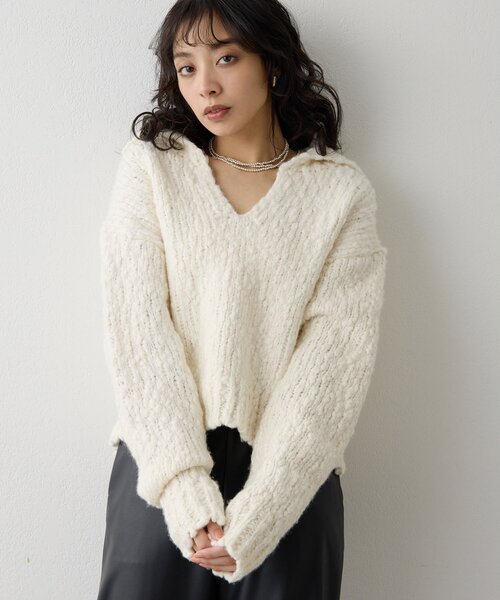 Whim Gazette（ウィム ガゼット） ニット セーター ローゲージ