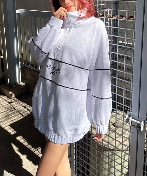 「SPIRALGIRL」 スウェットカットソー FREE グリーン レディース_画像6