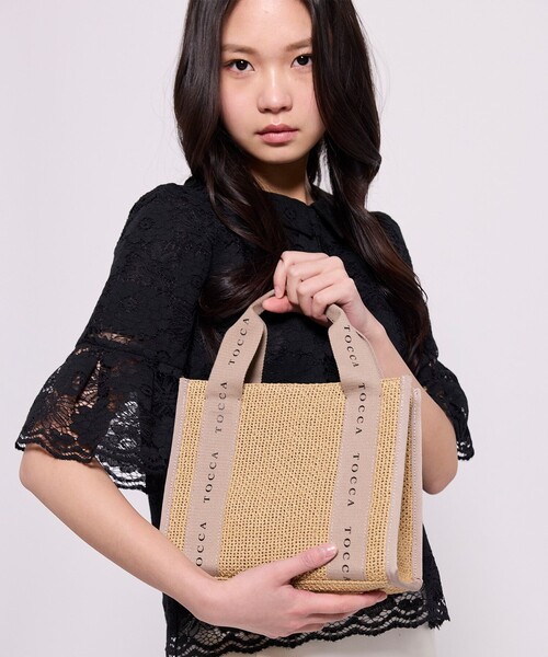 新品タグつき TOCCA かごバッグ TOCCA（トッカ） かごバッグ カゴバッグ DANCING TOCCA SQUARE SUMMER