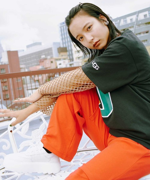 「UGG」 ローカットスニーカー 22.5cm ブラック レディース_画像4