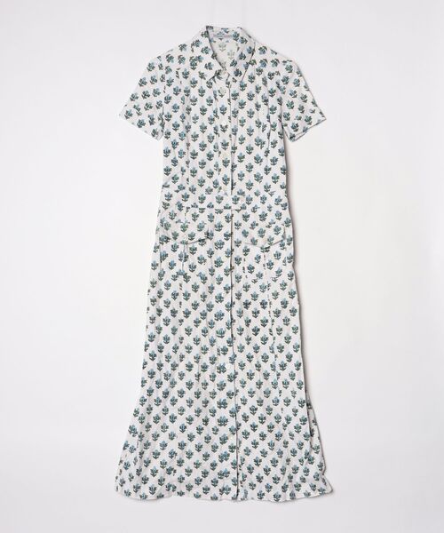 TSUMORI CHISATO シャツワンピース TSUMORI CHISATO（ツモリチサト） 花柄シャツワンピース S ホワイト