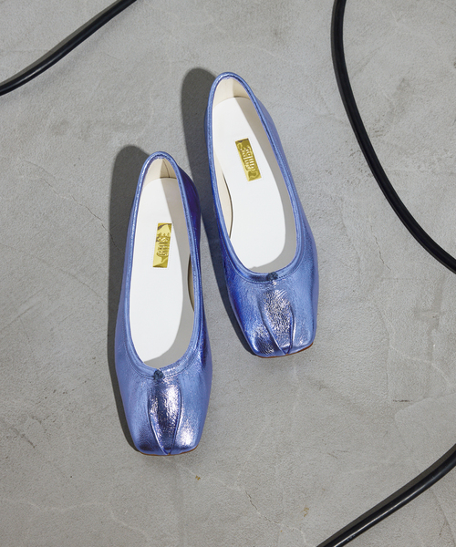 美品　Le talon ルタロンフラットパンプス　GRISE 22.5 Le Talon GRISE（ル タロン グリーズ） シューズ 「追加」GRISEレザー