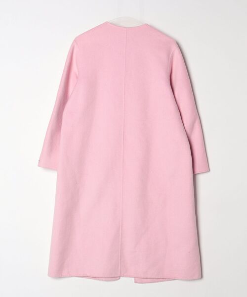 セルフォード ノーカラーコート ピンク 36サイズ CELFORD（セルフォード） ノーカラーコート 36 ピンク レディース