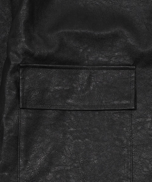 WEGO（ウィゴー） レザージャケット ライダース ファー襟付きPU