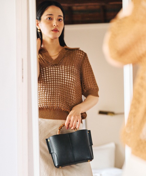 ROPE'（ロペ） ハンドバッグ 「E'POR」BAMBOO BAG Mini/超軽量・26SSS