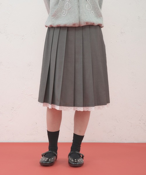 FCMM スカート 「日本限定」LACE PLEATS SKIRT / レースプリーツ