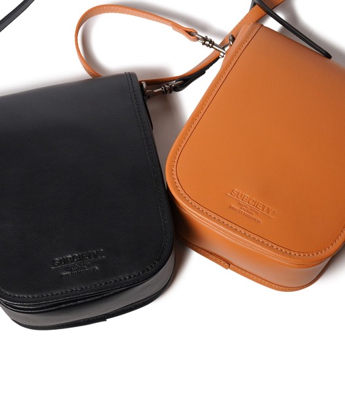 Subciety（サブサエティ） ショルダーバッグ Leather mini hunting bag