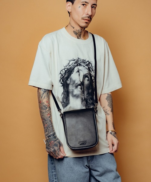 Subciety Leather mini hunting bag【最終値下げ】 Subciety（サブサエティ） ショルダーバッグ Leather mini hunting bag