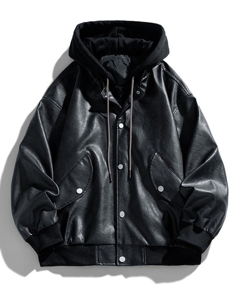 CALIFORNIA OUTFITTERS コート ジャケット 12A10-SZ フード付 PUレザー