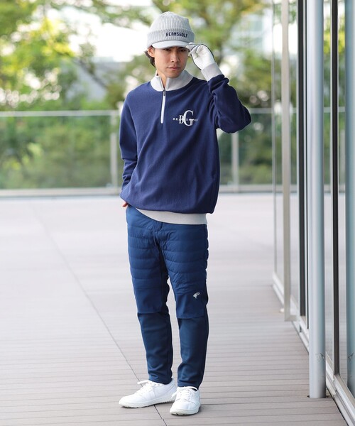 BEAMS GOLF ビームスゴルフ　春夏　薄手　メンズ　パンツ　ロゴ　S 紺色 BEAMS GOLF ビームスゴルフ メンズ ゴルフ パンツ ネイビー S - メルカリ