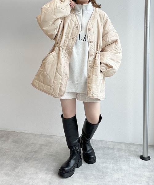 w closet（ダブルクローゼット） コート FREE アイボリー レディース