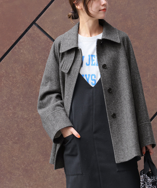 ジャーナルスタンダードrelume ロングPコート　ネイビー36 JOURNAL STANDARD relume（ジャーナルスタンダード レリューム