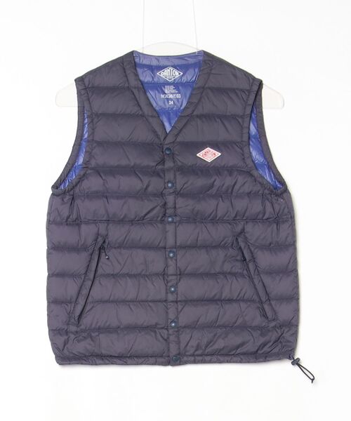 Danton（ダントン） ワンポイントダウンベスト 34 グレー レディース