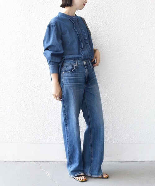 SHIPS（シップス） ブラウス シャツ 「WEB限定」「洗濯機可能」ライト