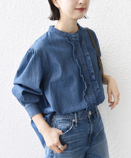 SHIPS（シップス） ブラウス シャツ 「WEB限定」「洗濯機可能」ライト