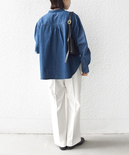 SHIPS（シップス） ブラウス シャツ 「WEB限定」「洗濯機可能」ライト