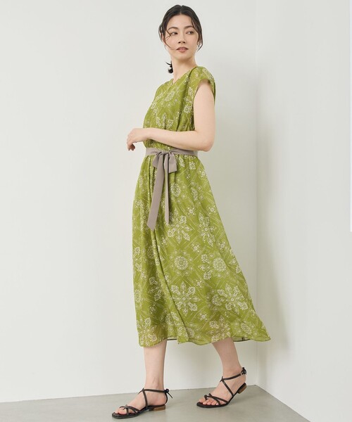 HOUSE OF LOTUS 24SS ペイズリープリントティアードワンピース ハウス