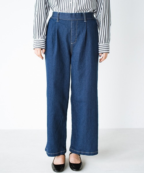 「haco!」 デニムパンツ MEDIUM インディゴブルー レディース_画像2