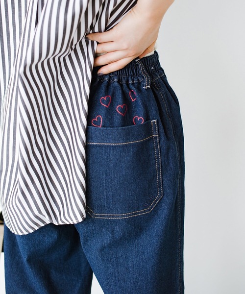 「haco!」 デニムパンツ MEDIUM インディゴブルー レディース_画像5