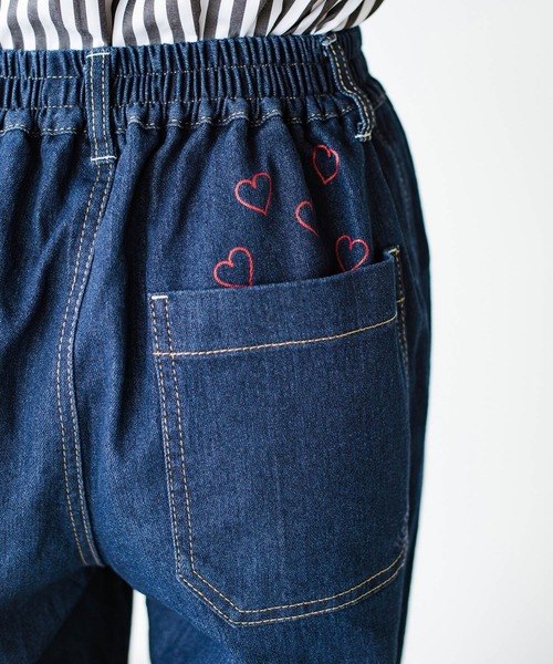 「haco!」 デニムパンツ MEDIUM インディゴブルー レディース_画像8