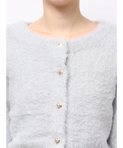 イッセイミヤケ FETE 綺麗な白とラメのカーディガン イッセイミヤケ ミーISSEY MIYAKE me メッシュストレッチプリーツ1B
