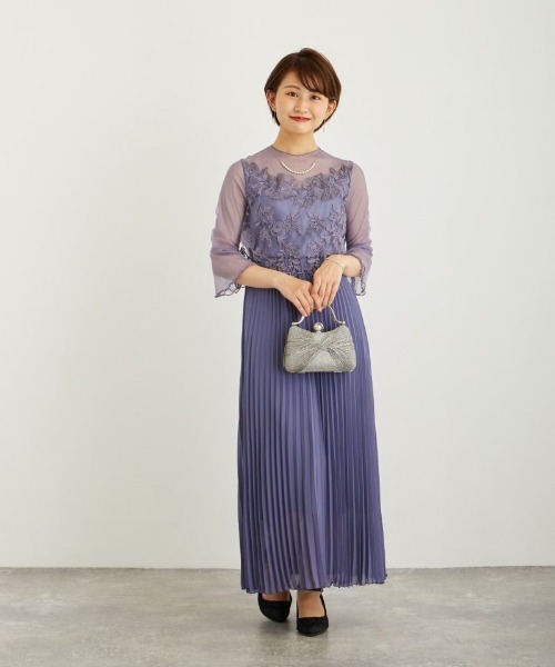 「Dorry Doll」 7分袖ワンピース M ダークカーキ レディース_画像2