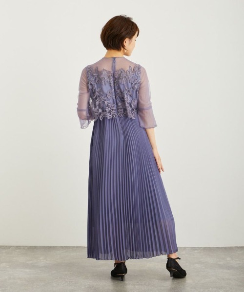 「Dorry Doll」 7分袖ワンピース M ダークカーキ レディース_画像4