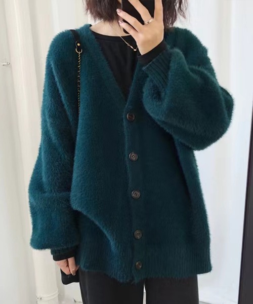 「SpRay」 「SpRay PREMIUM」カーディガン FREE ボルドー レディース_画像8