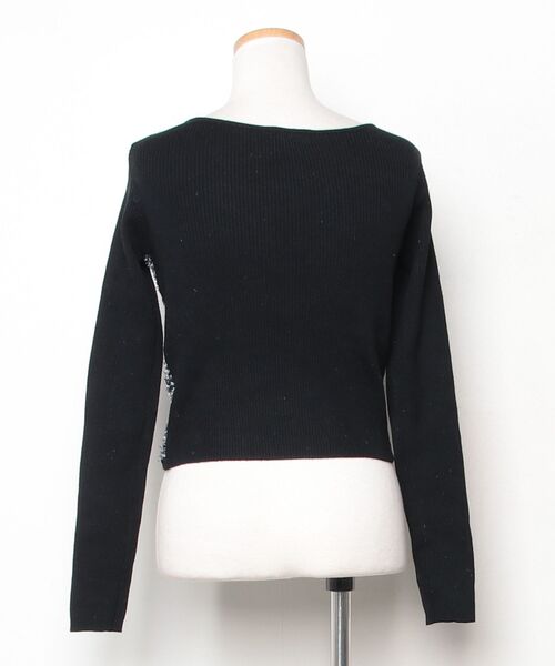 「MURUA」 長袖ニット FREE ブラック レディース_画像2