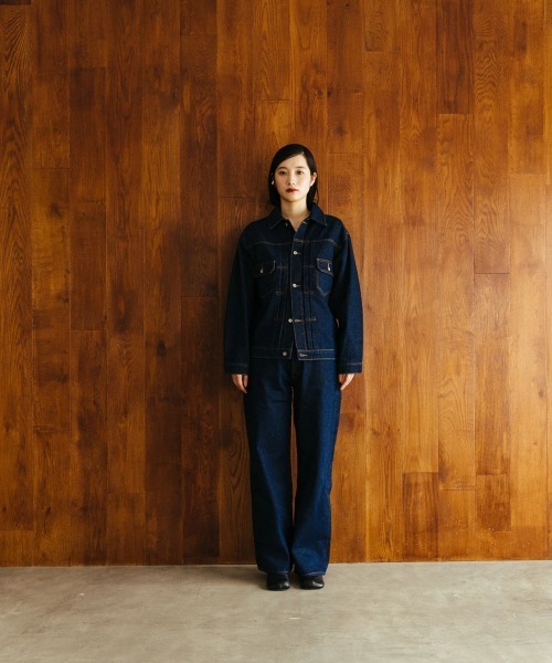 「oblekt」 デニムパンツ LARGE グレー レディース_画像5