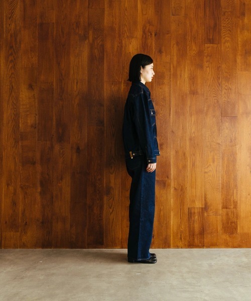 「oblekt」 デニムパンツ LARGE グレー レディース_画像6