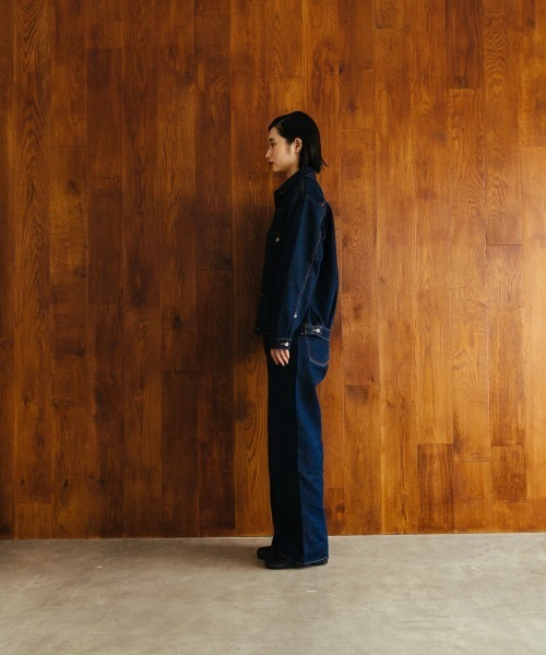 「oblekt」 デニムパンツ LARGE グレー レディース_画像7