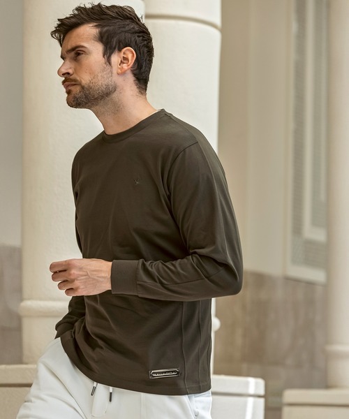 「1PIU1UGUALE3 RELAX 」 長袖Tシャツ M ブラック メンズ_画像3