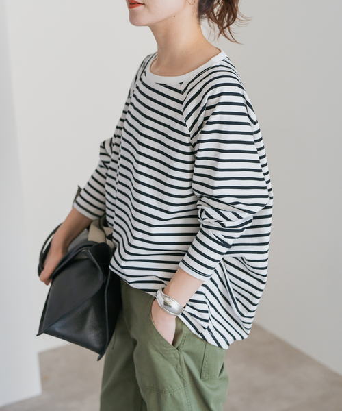 試着のみ　今期　Spick &amp; Span 別注ボートネックスリットプルオーバー ≪追加≫【TRICOTS JEAN MARC】別注ボートネックスリットプルオーバー
